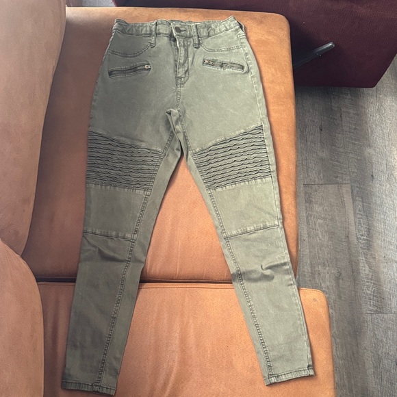 Mossimo Denim Denim - Trendy Olive Skinny Jeans
